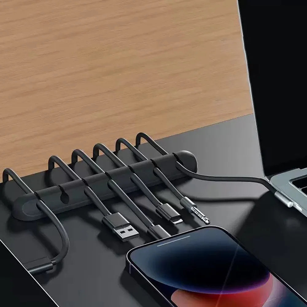 Adhesive Cable Clips — Desk & Bedside Wire Organiser