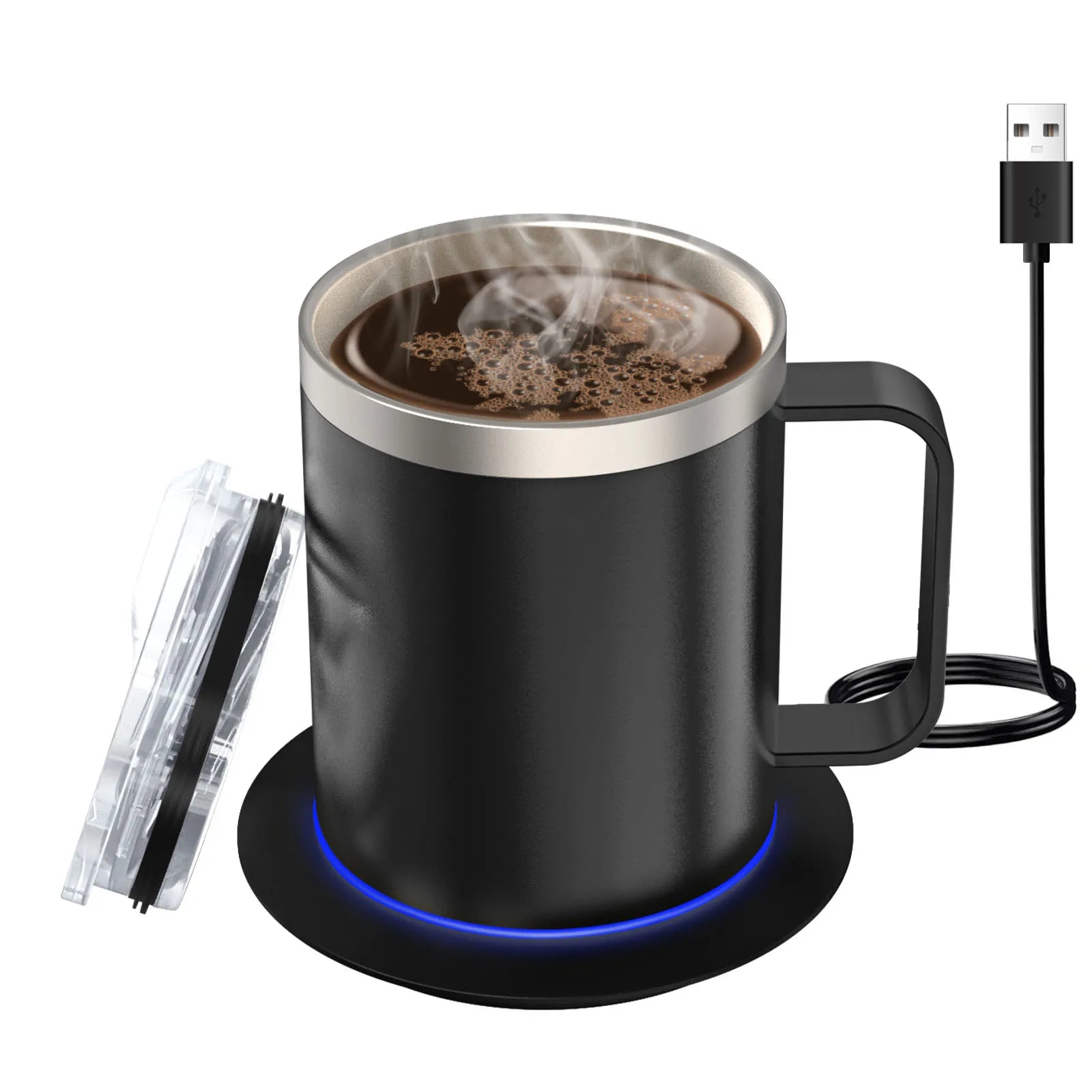 Smart Self-Heating Coffee Mug — USB Temperature Control Desk Mug, 350ml