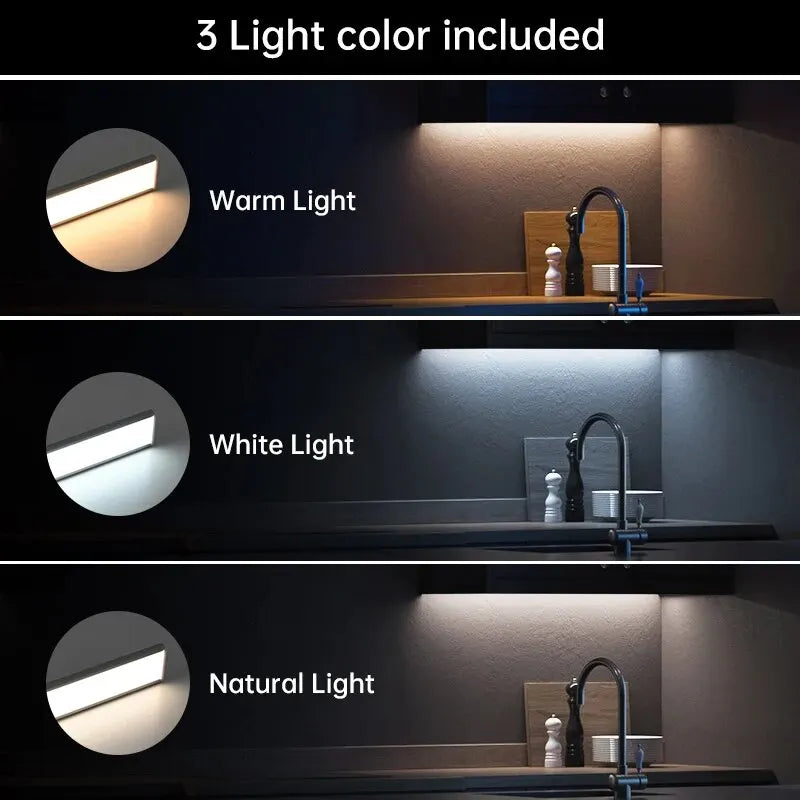 LED Motion Sensor Light — Under Cabinet, Wardrobe & Kitchen Bar Light