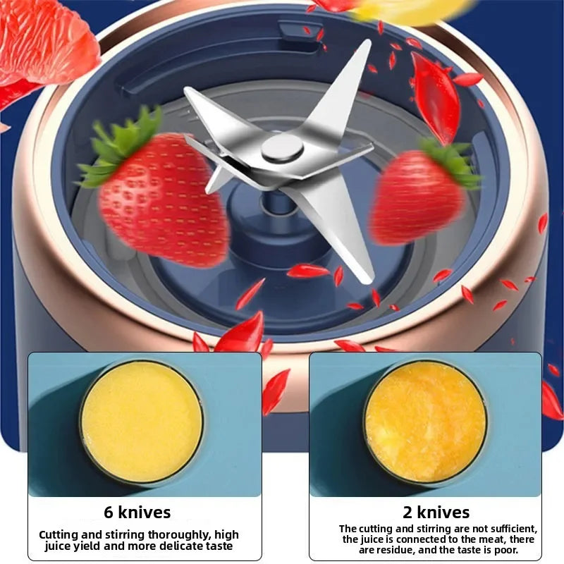 Portable USB Blender — Fresh Smoothies Anywhere, No Plug Required