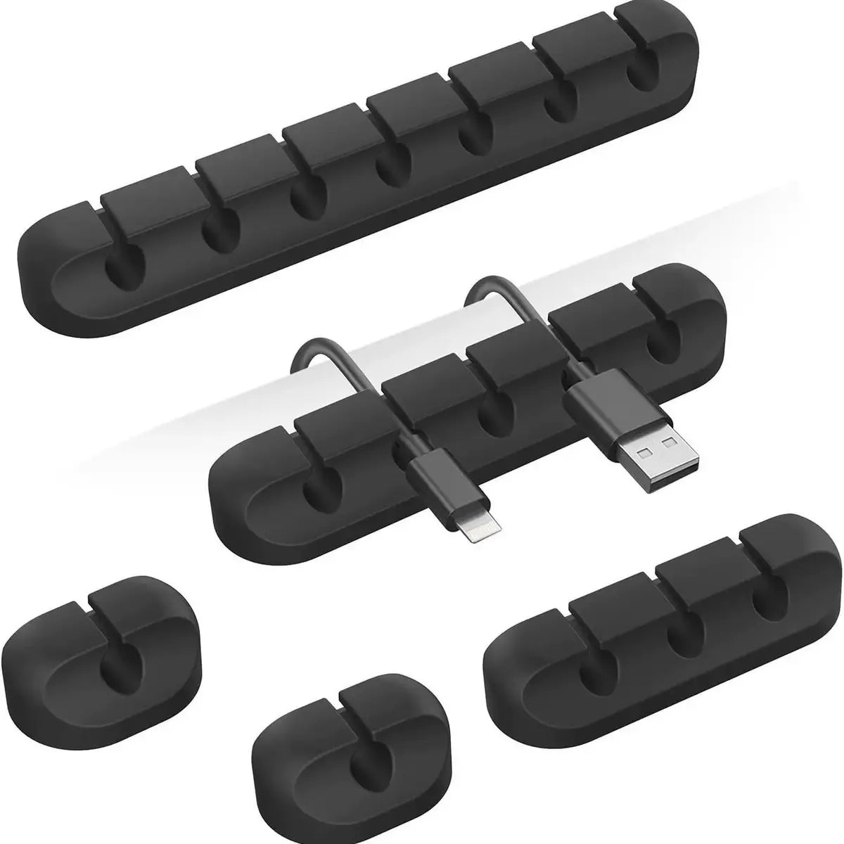 Adhesive Cable Clips — Desk & Bedside Wire Organiser