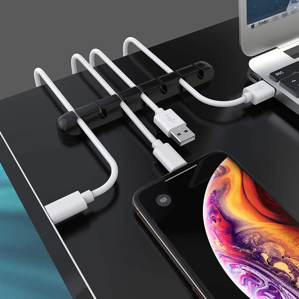 Adhesive Cable Clips — Desk & Bedside Wire Organiser