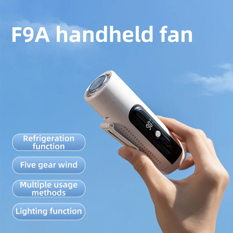 3-in-1 Rechargeable Mini Fan — Handheld, Waist Clip & Neck Fan