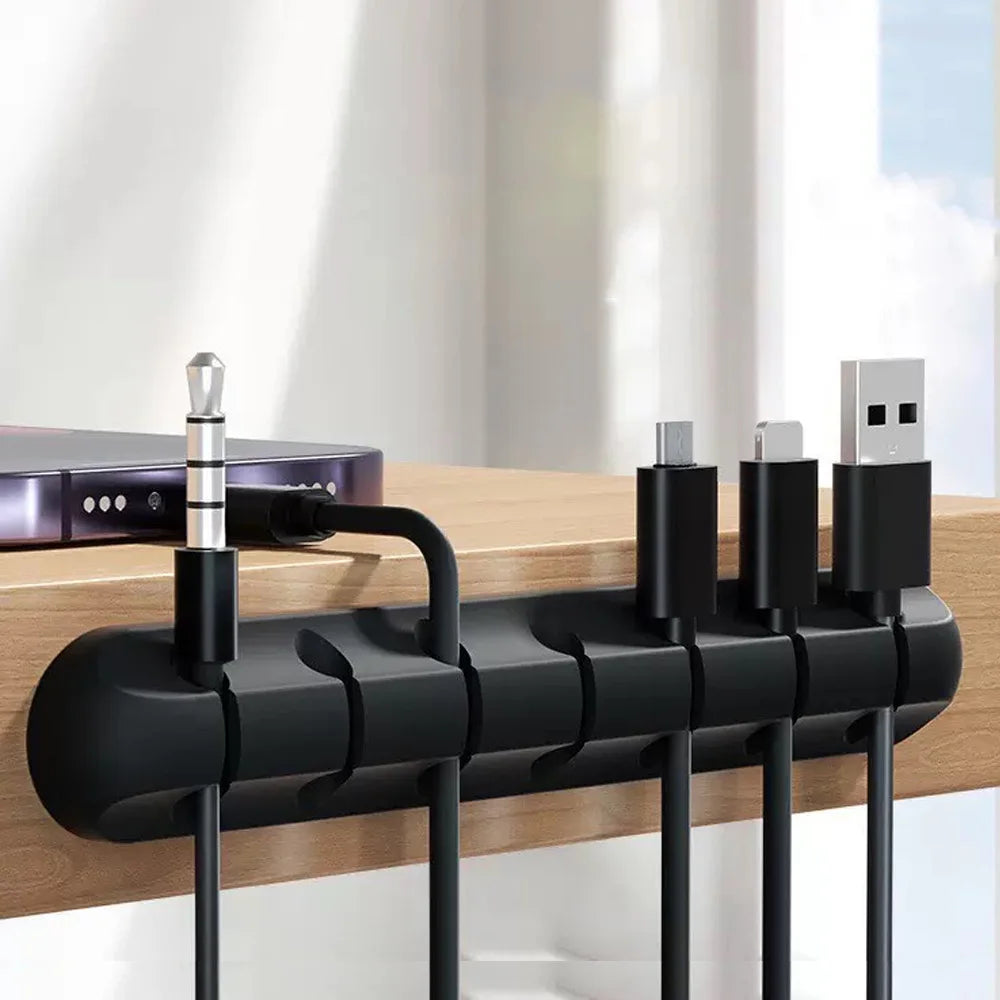 Adhesive Cable Clips — Desk & Bedside Wire Organiser