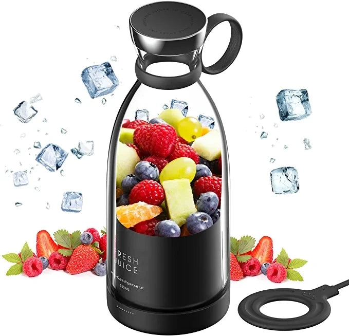 ModWellLiving Portable Mini Electric Juicer Blender — USB Rechargeable Fruit Mixer & Smoothie Maker