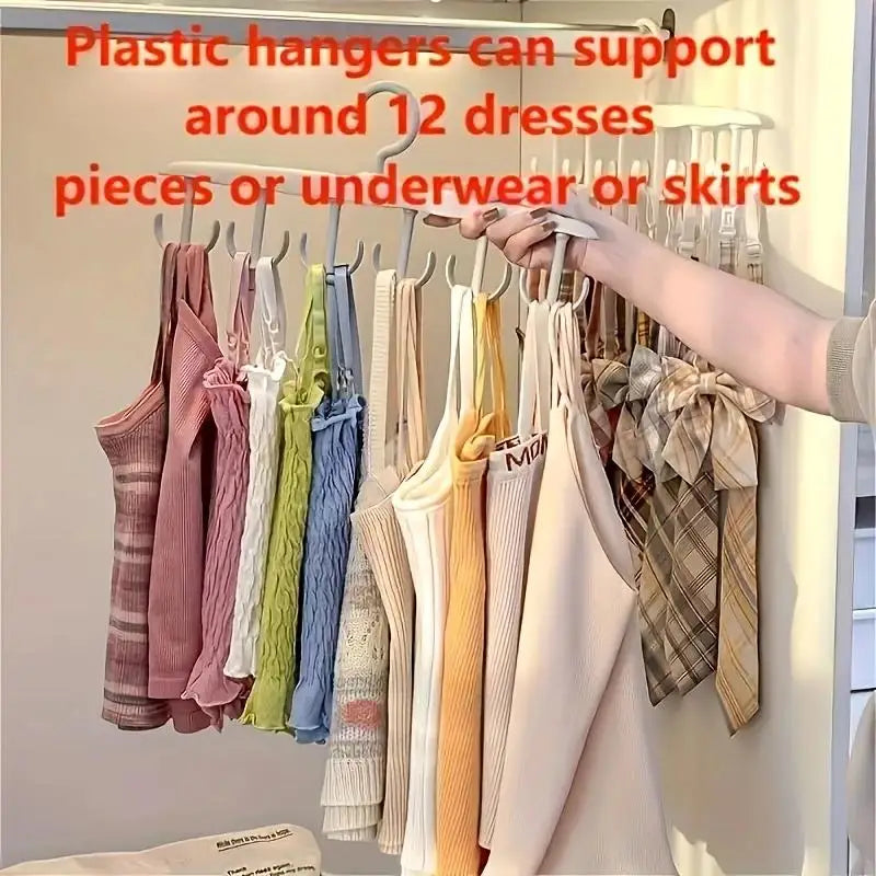 12-Hook Rotating Closet Organiser Hanger