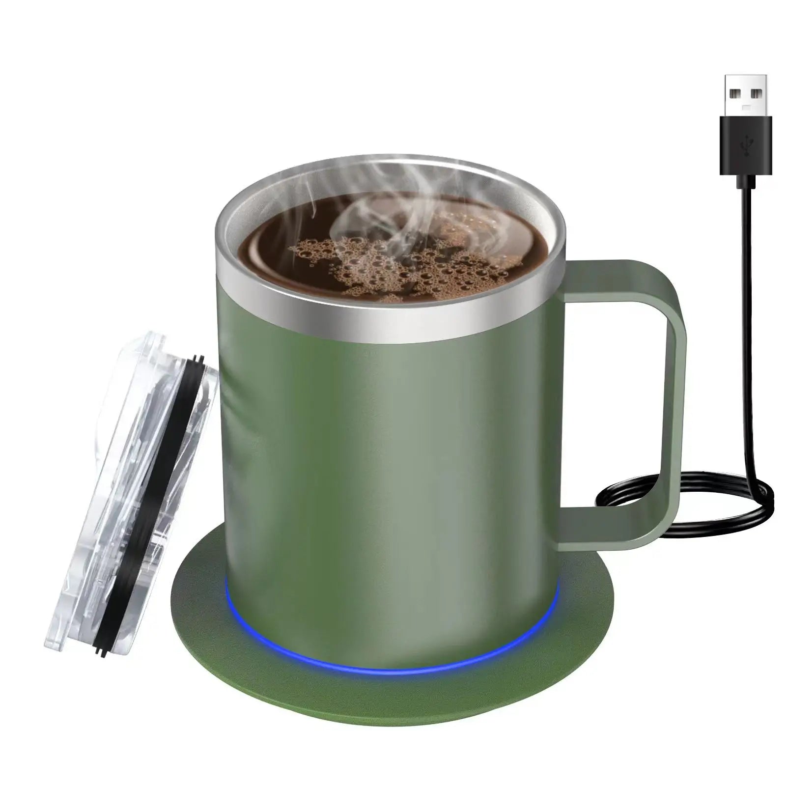 Smart Self-Heating Coffee Mug — USB Temperature Control Desk Mug, 350ml