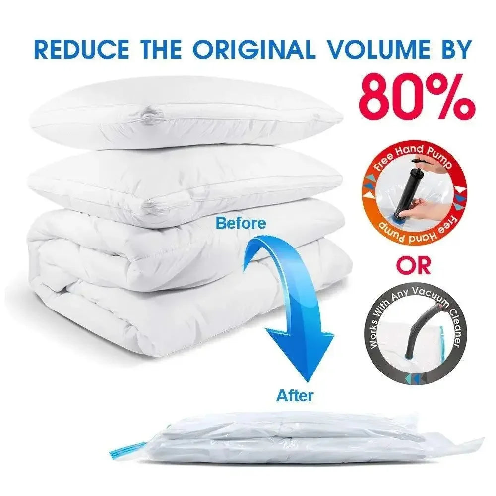 Vacuum Storage Bags — Space-Saving Compression Bags for Clothes & Bedding