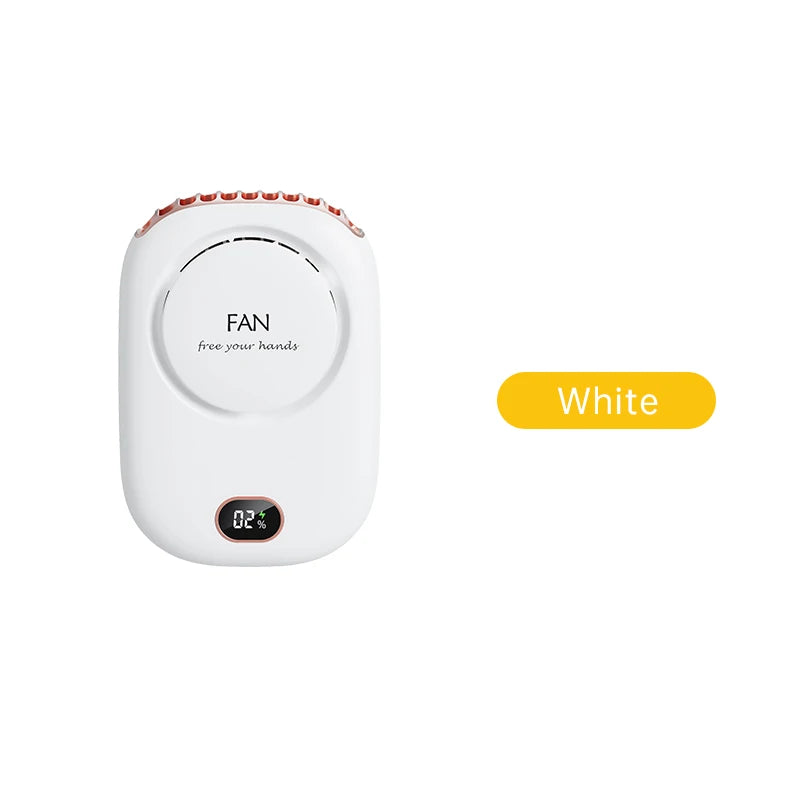 Portable Neck Fan — Hands-Free USB Rechargeable Cooling Fan
