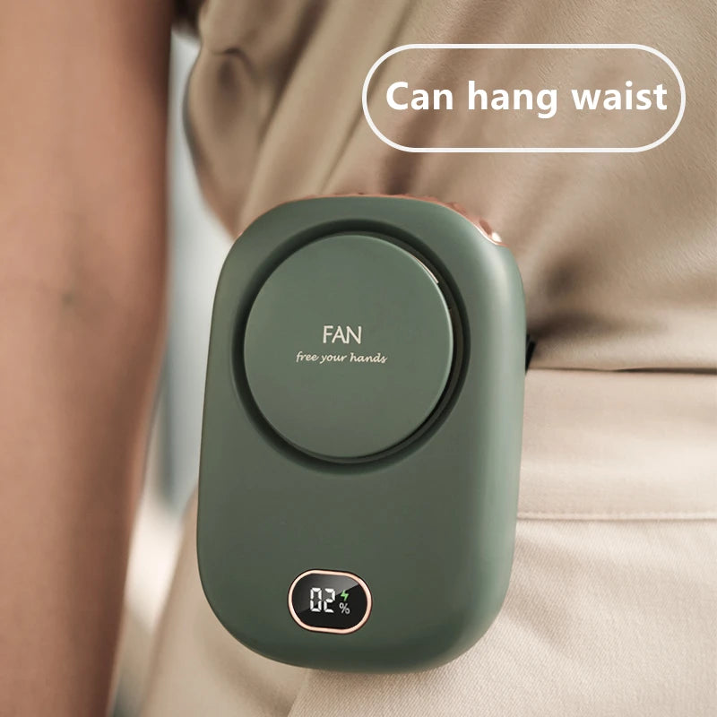 Portable Neck Fan — Hands-Free USB Rechargeable Cooling Fan