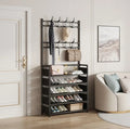 Multi-Layer Door-Mounted Shoe & Hat Rack – 4-Tier Hanging Storage Organiser (60cm)