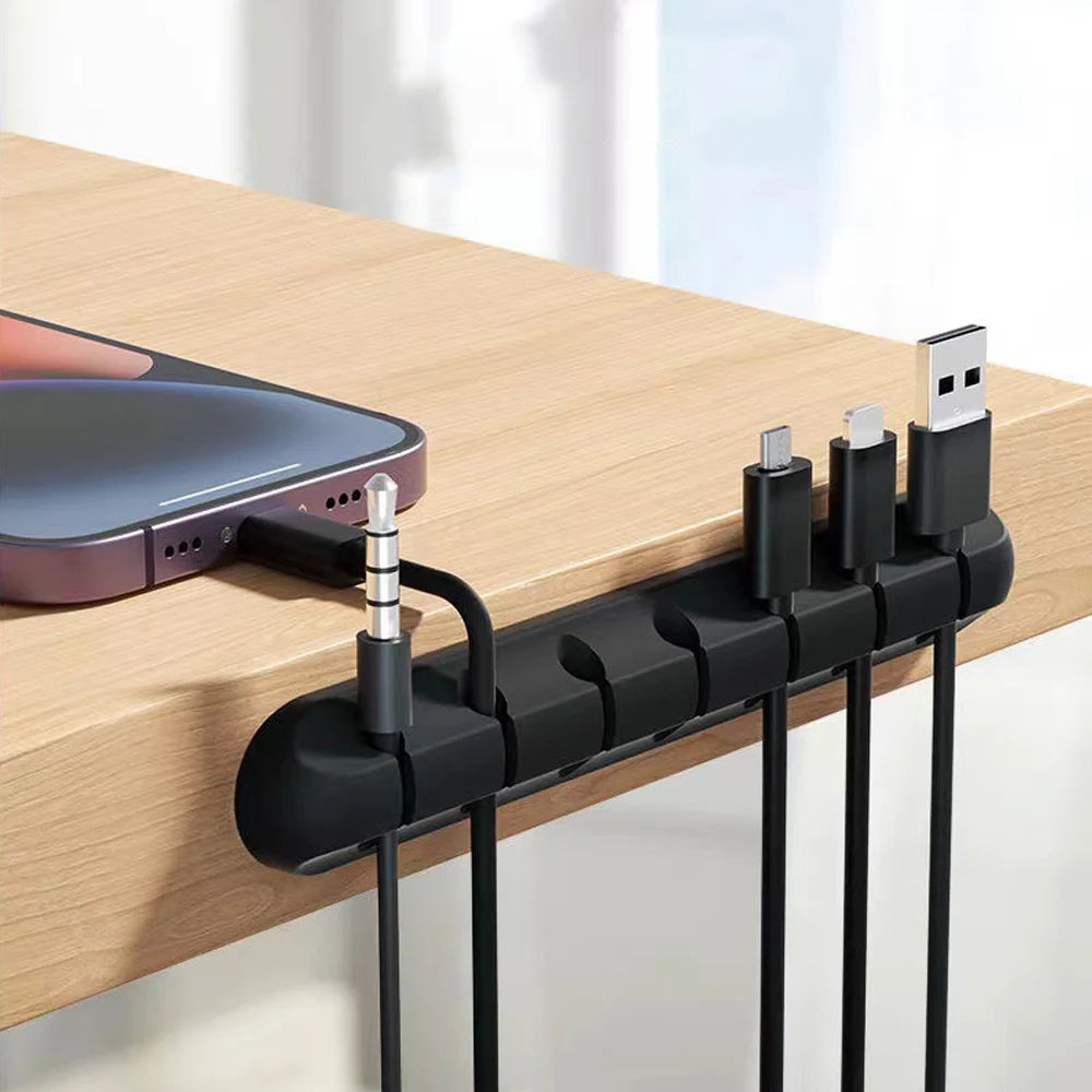 Adhesive Cable Clips — Desk & Bedside Wire Organiser