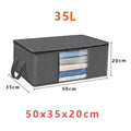 Large Capacity Foldable Wardrobe Storage Bags with Clear Window – Clothes & Bedding Organiser