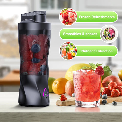 ModWellLiving 700ml Portable Blender | USB Rechargeable Personal Smoothie Maker