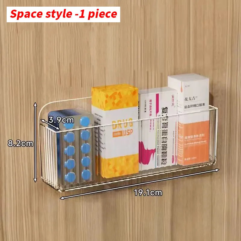Wall-Mounted Multi-Function Storage Box – Cosmetic & Medicine Organizer