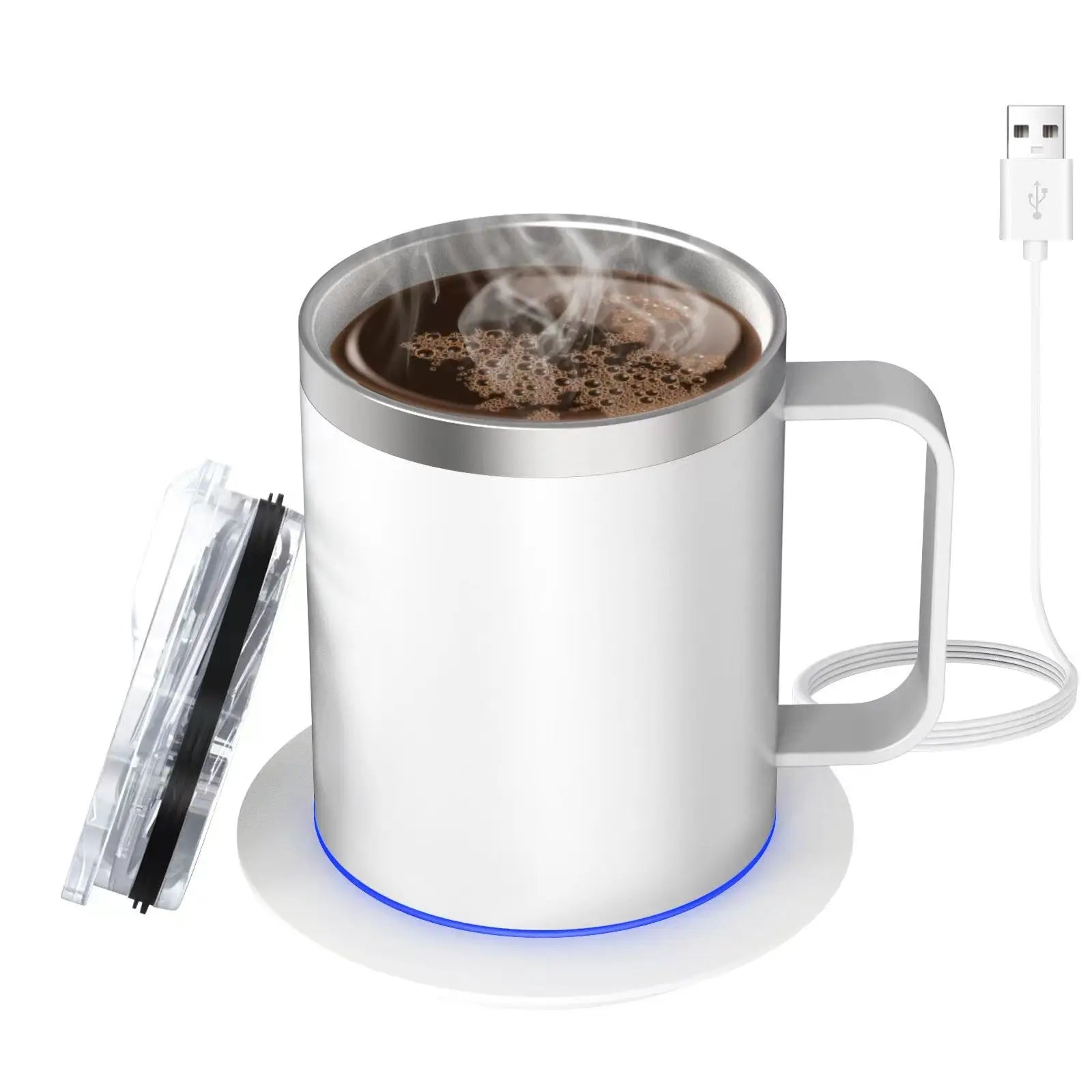 Smart Self-Heating Coffee Mug — USB Temperature Control Desk Mug, 350ml