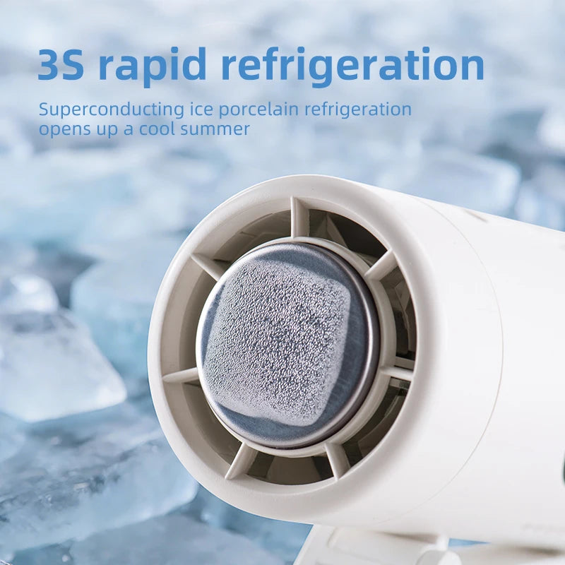 3-in-1 Rechargeable Mini Fan — Handheld, Waist Clip & Neck Fan